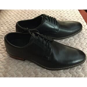 NEW THE BLACK TUX Men’s Formal Dress Oxford Shoes Lace Up Black Leather Size 13